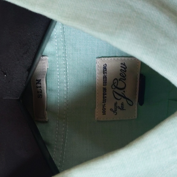 J Crew Light Green Dress Shirt - Picture 4 of 7